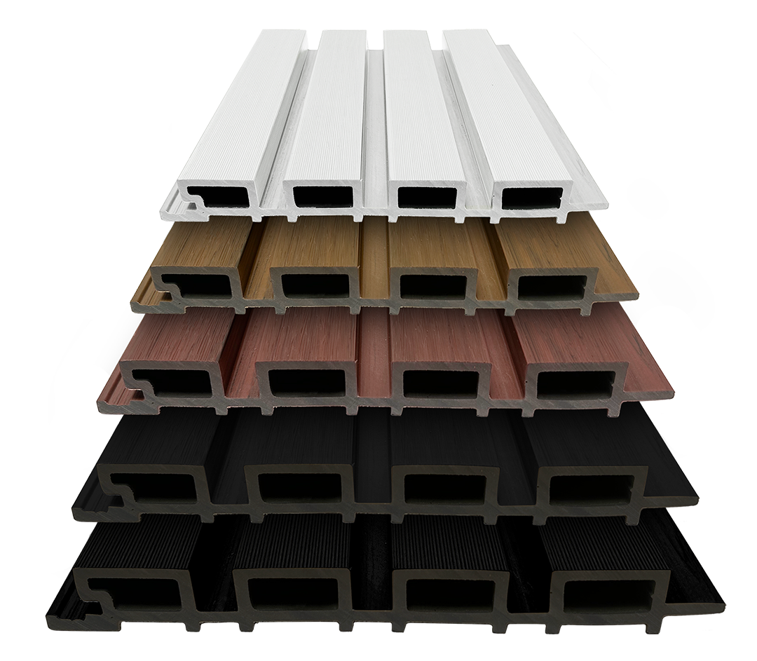 stack of brite composite cladding boards